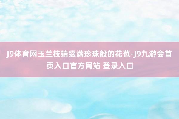 J9体育网玉兰枝端缀满珍珠般的花苞-J9九游会首页入口官方网站 登录入口