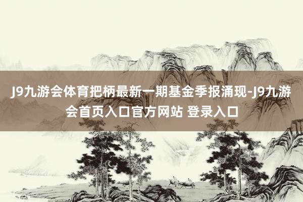 J9九游会体育把柄最新一期基金季报涌现-J9九游会首页入口官方网站 登录入口