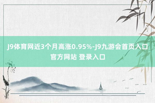 J9体育网近3个月高涨0.95%-J9九游会首页入口官方网站 登录入口