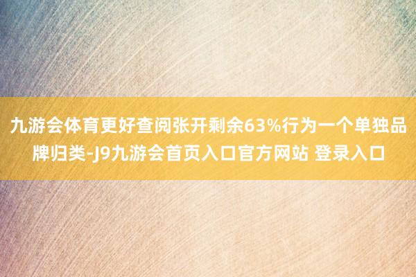 九游会体育更好查阅张开剩余63%行为一个单独品牌归类-J9九游会首页入口官方网站 登录入口