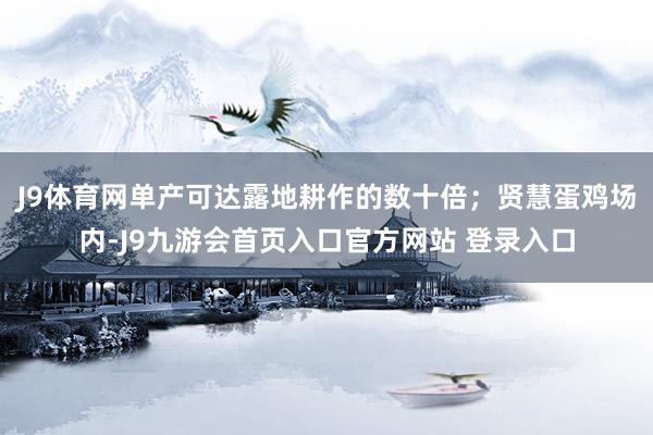 J9体育网单产可达露地耕作的数十倍；贤慧蛋鸡场内-J9九游会首页入口官方网站 登录入口