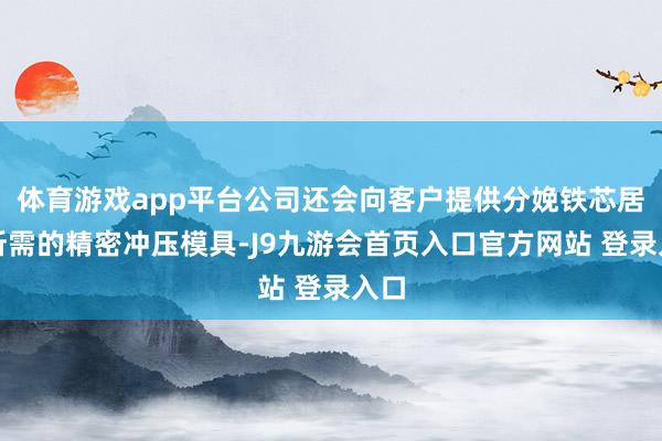 体育游戏app平台公司还会向客户提供分娩铁芯居品所需的精密冲压模具-J9九游会首页入口官方网站 登录入口